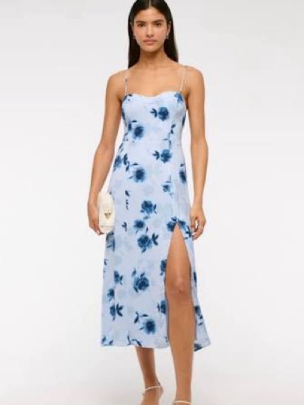 Abercrombie Periwinkle Camille Midi Dress